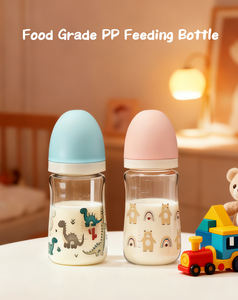 OEM ODM BPAフリーPP哺乳瓶,高品質ワイドネック漫画パターン8oz/240ml容量0-12ヶ月 - Product Image 2