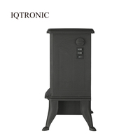 Cheminée électrique IQTRONIC pour intérieur, chauffage par quartz, télécommande, protection contre la surchauffe, poêle électrique