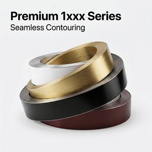 Tira de <span class=keywords><strong>aluminio</strong></span> flexible de la serie 1000, en rollo, <span class=keywords><strong>anodizado</strong></span> en oro y negro, <span class=keywords><strong>aluminio</strong></span> decorativo para muebles de pared y gabinetes. - Product Image 1
