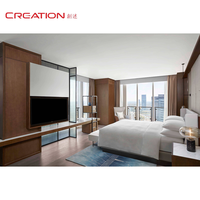 Ensemble de chambre et salle de bain d'hôtel 5 étoiles de luxe moderne, personnalisation complète de la pièce, service tout-en-un