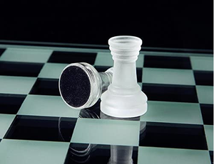 Exquisito Juego de Ajedrez de Cristal Sólido de 10 x 10 Pulgadas con Espejo de Cristal, Regalo de <span class=keywords><strong>Navidad</strong></span> <span class=keywords><strong>para</strong></span> <span class=keywords><strong>Adolescentes</strong></span> - Product Image 2