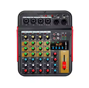 JINHAO-Mini mezclador de audio digital portátil de 4 canales <span class=keywords><strong>para</strong></span> DJ, con efecto de reverberación de dientes azules, 48V, <span class=keywords><strong>para</strong></span> <span class=keywords><strong>PC</strong></span>, mezcla de banda de grabación - Product Image 4