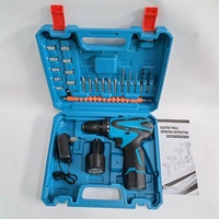 Tournevis électriques sans fil portables 12V Ensemble d'outils de perceuse à batterie rechargeable industrielle au lithium
