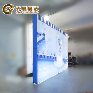Trade Show Straight <strong>Led</strong> <strong>Light</strong> <strong>Box</strong> <strong>Led</strong> Tension Fabric Backdrop Aluminum Tube <strong>Display</strong> Banner Custom <strong>Led</strong> <strong>Light</strong> <strong>Box</strong> - Product Image 1