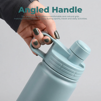 Bouteille d'eau Everich ODM 24oz avec bouchon magnétique, double paroi isolée sous vide, en acier inoxydable 18/8, anti-fuite, pour le sport et l'usage quotidien