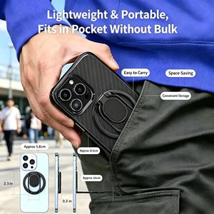Soporte Magnético Universal Plegable de Doble Cara para Teléfono Celular, Anillo Metálico para <span class=keywords><strong>Auto</strong></span>, Portátil, con Logotipo Personalizado, para Uso en <span class=keywords><strong>Auto</strong></span> y Escritorio - Product Image 5