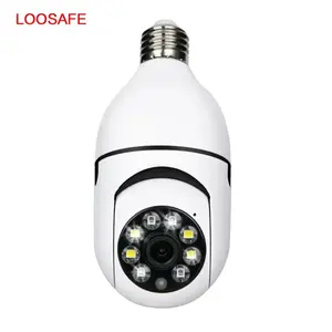 Loosafe 2MP Wifi E27 Bulb Camera Light Bulb Camera Wifi Outdoor Indoor 1080p Security Camera 2.4g/5g Wireless Home Security