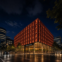 Revêtement en panneaux d'aluminium modulaires PVDF / Revêtement en poudre ignifuge et imperméable pour système de façade de bâtiment commercial