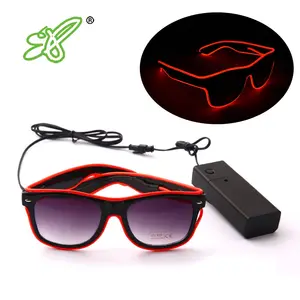 EL wire glasses LED light up sunglasses glow flashing frame Halloween party club