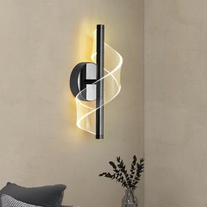 Lampe murale LED moderne créative en forme de vis pour salon, applique murale design personnalisée en acrylique pour chevet, nouveauté 2024 - Product Image 4
