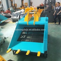 MONDE Godet de criblage horizontal pour excavatrice, pour matériaux humides et secs