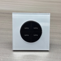 Produits intelligents pour la maison, panneau en verre marbré en plastique mat, norme européenne, interrupteur intelligent Tuya Wifi