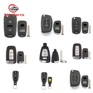 Smart Car Key Fob LCD Remote Car Key Shell Fob 2/3 botón 3 + 1 botón para Hyundai Solaris ix30 Car Key Fob Shell sin llave