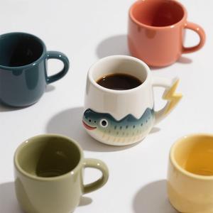Zickzack-Aal Kaffeetasse - Keramik mit 3D-Blitzgriff, Spülmaschinenfest, von Zoologen zugelassen, nur individuell anpassbar, neu - Product Image 1