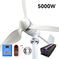 1kw 5kw éolienne 24V 48V 96V Charge MPPT contrôleur intelligent moulin à vent Yacht ferme petit générateur éolien usage domestique énergie gratuite