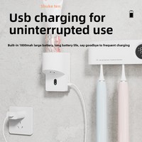 Nouveau distributeur de dentifrice électrique mural automatique multi-vitesses avec capteur infrarouge intelligent, étanche IPX4, 1800mAh