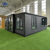 Maison conteneur de luxe moderne extensible 20/40 pieds, 2, 3 ou 4 chambres, villa modulaire préfabriquée, mini-maison pour hôtel-resort asiatique