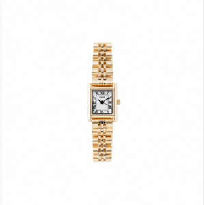 Montre-bracelet carrée en métal GBHW, montre à quartz dorée, boîtier en acier inoxydable de luxe, bracelet, montre tendance - Product Image 1