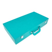 Reise tragbares Mahjong-Spielset Luxus-Leder-Mahjong-Set Box Luxus-Leder koffer American Mahjong-Spielset