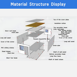 40 <span class=keywords><strong>ft</strong></span> ánh sáng thép gấp prefab container 20 <span class=keywords><strong>ft</strong></span> mở rộng Nhà <span class=keywords><strong>5</strong></span> phòng ngủ phòng tắm đúc sẵn biệt thự cho khách sạn - Product Image 3