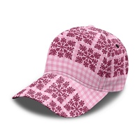 Gorra de Béisbol de Lona Curvada de Seis Paneles, Personalizable y Elegante, con Estampado Floral Estilo Hawaiano, Ajustable, Unisex, con Impresión por Transferencia de Calor