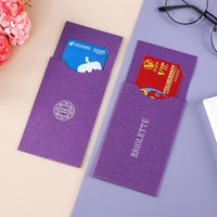 Pochette de carte de crédit personnalisée en feuille d'or pour Logo, porte-carte cadeau pour clé d'hôtel CR80