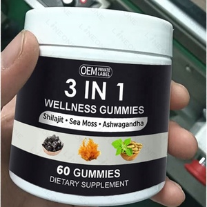 Gomitas de Shilajit con Ashwagandha y Musgo Marino, Suplemento de Extracto Herbal Natural de Marca Privada OEM - Product Image 2