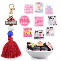 Easter Polsband Sleutelhanger Armband Fruit Dier Karakter Focale Siliconen Kralen Voor S Maken Handgemaakte Siliconen Losse Kralen