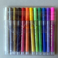 Ensemble de stylos marqueurs de peinture acrylique 12 couleurs Pastel avec pointe moyenne pour tasse en verre Halloween peinture de citrouille imperméable Non toxique