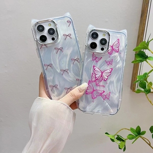 Funda de teléfono móvil con orejas de gato a la moda para iPhone 15 <span class=keywords><strong>pro</strong></span> Max 14 13 12 <span class=keywords><strong>Pro</strong></span> <span class=keywords><strong>11</strong></span>, fundas personalizadas para teléfono móvil - Product Image 1