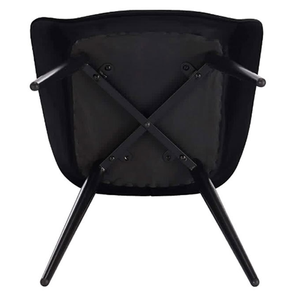 Échantillon gratuit cuir Imitation bois <span class=keywords><strong>bleu</strong></span> essence Transparent pied italien moderne mousse <span class=keywords><strong>chaise</strong></span> de cuisine avec accoudoirs - Product Image 5