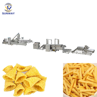 Ligne de production de machines pour la fabrication de snacks de maïs en forme de cône, équipement d'extrusion de chips de maïs Bugles