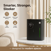 Diffuseur d'air intelligent électrique sans eau à double liquide, grande capacité, contrôlé par application WiFi, pour usage commercial et domestique, à fixation murale