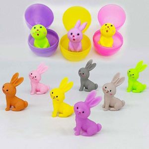 กาชาปองเซอร์ไพรส์รูปกระต่ายธีมไข่อีสเตอร์, ของเล่นสำหรับงานปาร์ตี้, ของเล่นบีบ, ของเล่นฟิดเจ็ต - Product Image 4