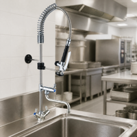 Mini robinet de pré-évier à poser sur comptoir, en laiton sans plomb, avec bec pivotant et douchette extractible, pour cuisine, gain de place