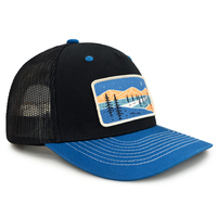 Casquette de camionneur unisexe de haute qualité avec patch personnalisé et dos en maille ; personnalisable avec un logo, casquette de sport en maille pour l'extérieur.