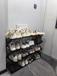 Étagère <span class=keywords><strong>à</strong></span> <span class=keywords><strong>chaussures</strong></span> en bambou économique, simple, <span class=keywords><strong>à</strong></span> prix avantageux, très vendue, pour le salon et la location, avec porte, design pliable - Product Image 2