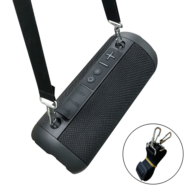 S9 Portable Wireless Speakers, 30W IPX6 Waterproof Outdoor Speaker with Shoulder Strap, Deep Bass, RGB Lights, TWS