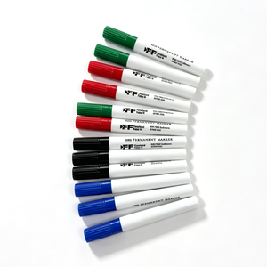 Marqueur permanent à encre colorée polyvalent multi-usages pour la papeterie, grande capacité, pointe biseautée imperméable, 4 couleurs - Product Image 6