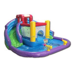 Château gonflable d'extérieur pour enfants, <span class=keywords><strong>aire</strong></span> <span class=keywords><strong>de</strong></span> <span class=keywords><strong>jeux</strong></span> joyeux <span class=keywords><strong>anniversaire</strong></span>, piscine d'été, temps amusant, dans l'arrière-cour - Product Image 1