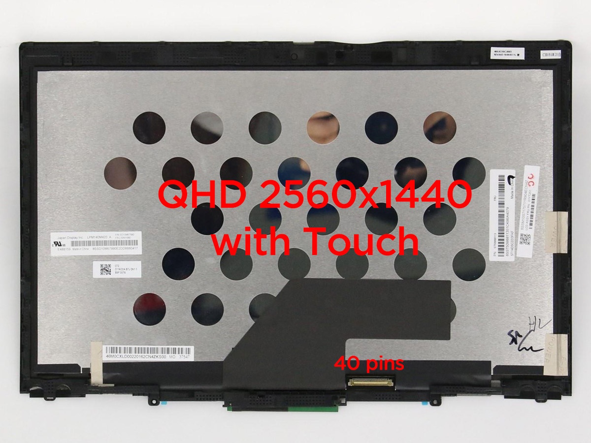 LCDスクリーンデジタイザーアセンブリLenovo ThinkPad X380ヨガ