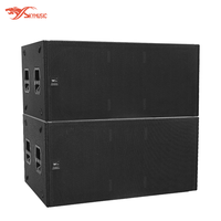 SRX928S Double caisson de basses de 18 pouces avec carte amplificateur DSP, équipement audio pour grands événements