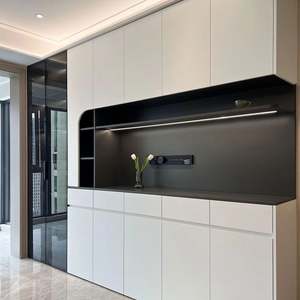 Walnut <b>Sideboard</b> Customized Size Restaurant Furniture Solid Wood Material Environmental Protection - Product Image 1