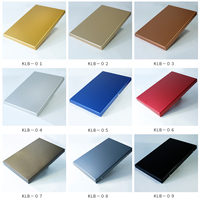 Panneau composite en aluminium anodisé de 4 mm, couleurs et dimensions personnalisables, haute résistance aux intempéries, revêtement mural en métal