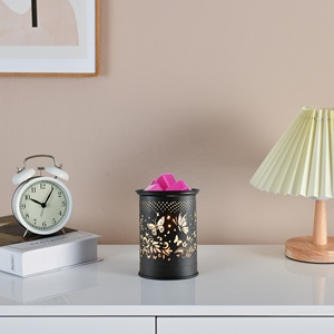 Chauffe-cire électrique en fer noir à motif papillon, idéal pour la maison et le bureau – Offre spéciale - Product Image 5