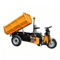Mini-dumper électrique ZY-155 de 1,5 tonne avec pneus miniers résistants à l'usure, trois roues, longue autonomie pour carrière et four à briques