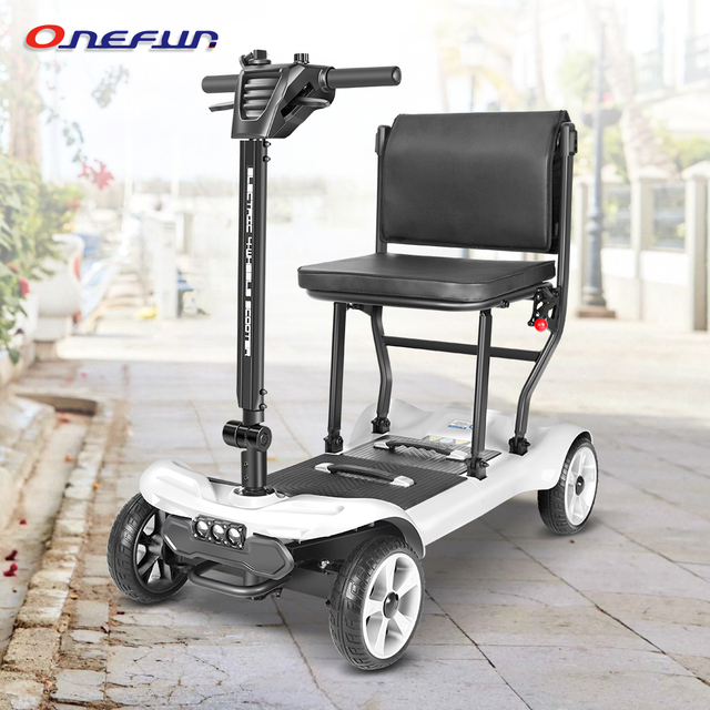 Powerful 8KM/H 4 Wheeler Mobility Scooter 985, Fast Speed Foldable Electric Scooter for Elderly with Long Range 40KM