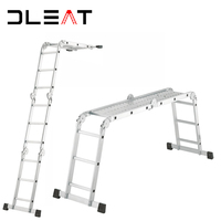 Échelle pliante en aluminium 4x4, meilleure vente, plateforme d'échelle d'escalier d'extérieur