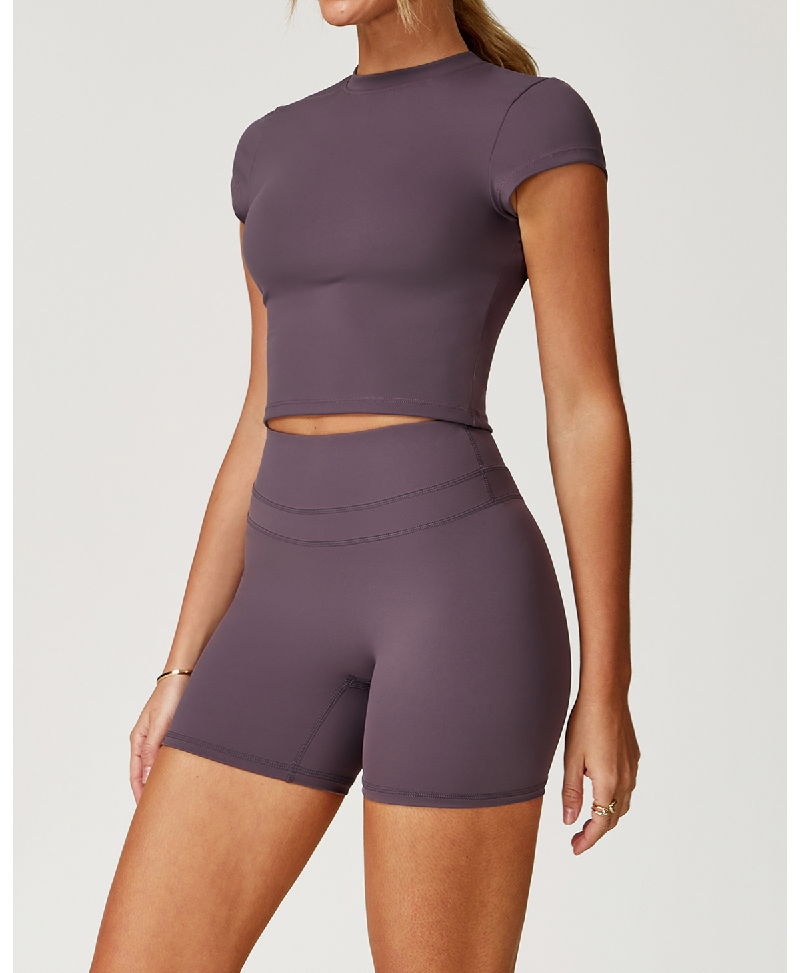 Shorts gris-violet