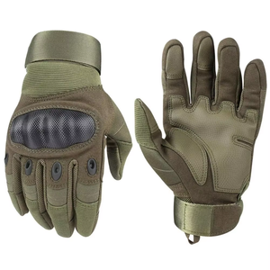 Doublesafe, venta al por mayor, caqui, entrenamiento al aire libre, dedo completo, nudillos duros, guantes protectores de seguridad, guantes tácticos de nailon y poliéster - Product Image 3